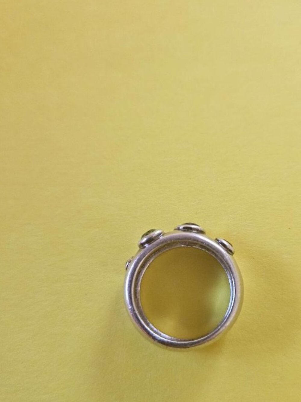 Beautiful Silver Band with Amethyst - Picture 11 of 12